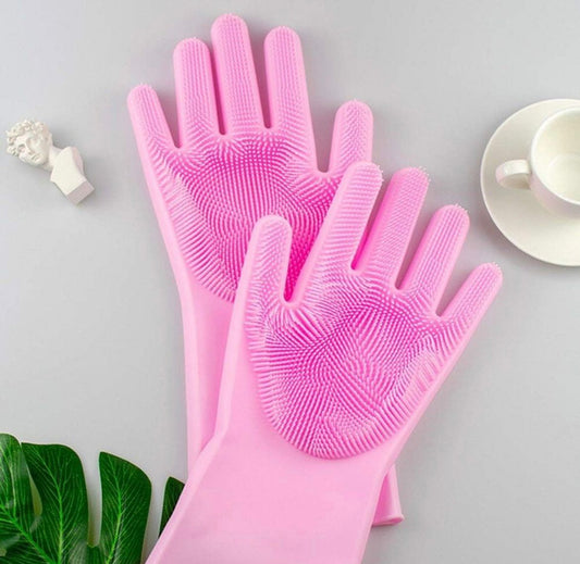 Magic Silicone Dish Washing Gloves