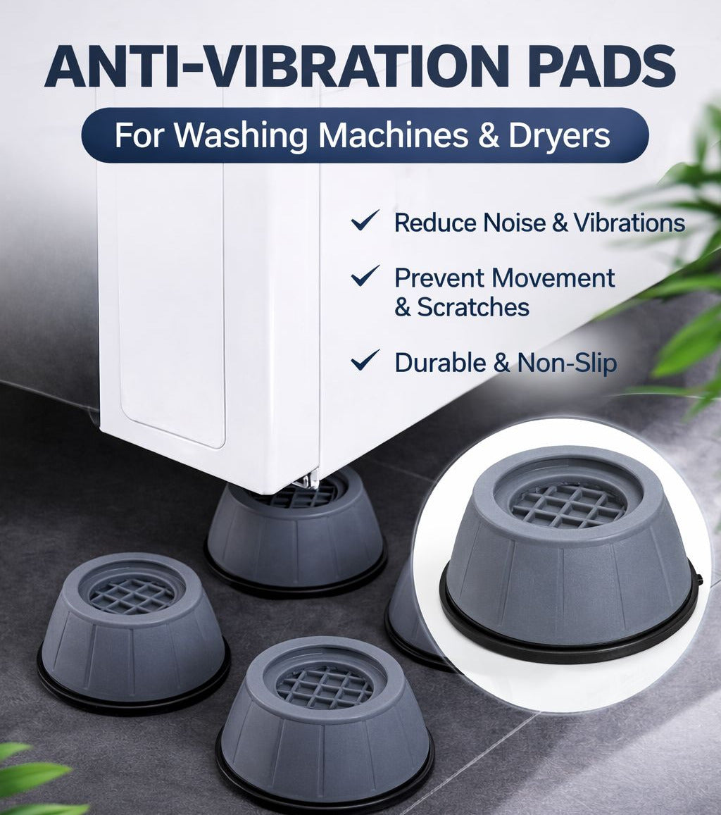 Anti Vibration Pad-Anti-vibration Pads For Washing Machine - 4 Pcs Shock Proof Feet